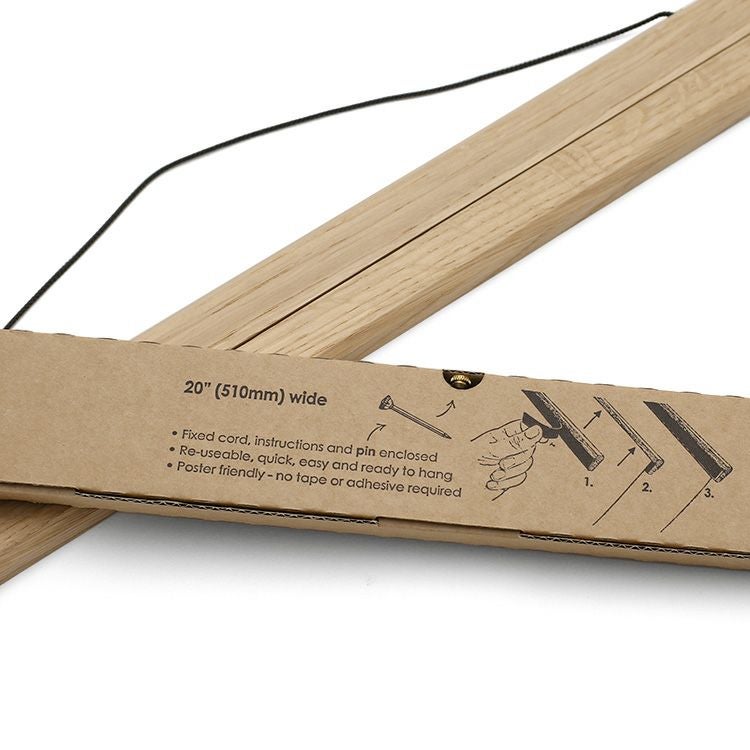 クレモアミル（Creamore Mill） オーク ポスターハンガー Lサイズ