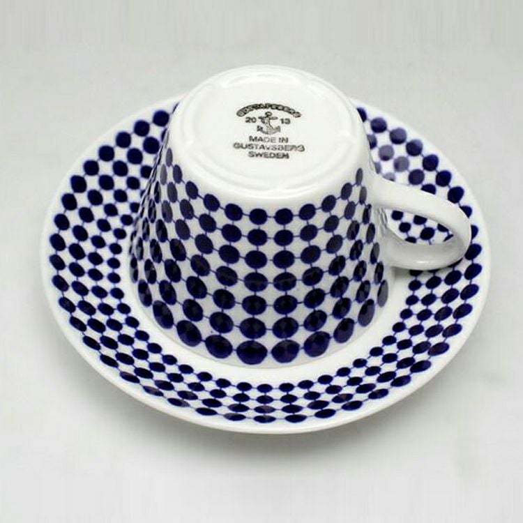 グスタフスベリ（Gustavsberg） アダム/Adam コーヒーカップ＆ソーサー + プレート 22cm 【復刻版】