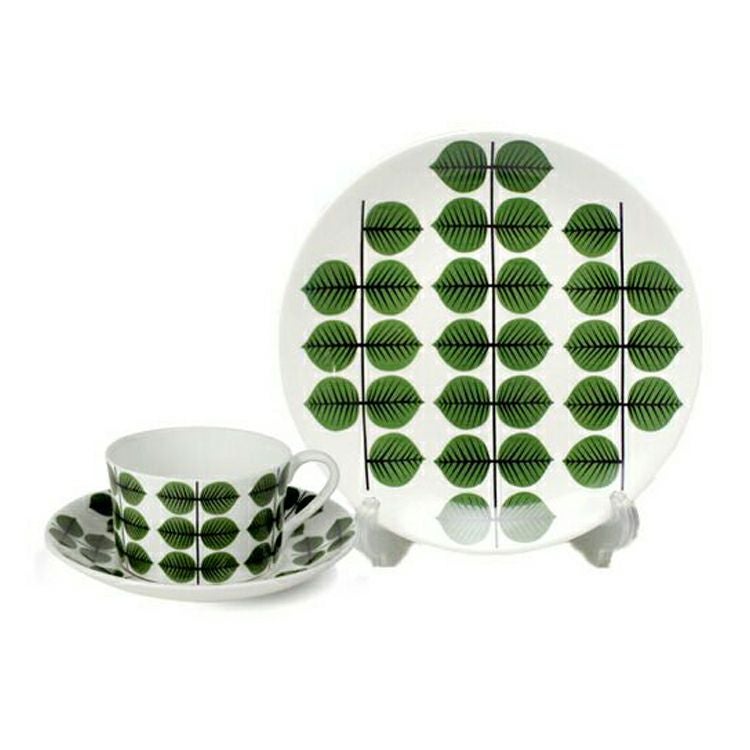 グスタフスベリ（Gustavsberg） ベルソ/Bersa ティーカップ＆ソーサー + プレート 22cm 【復刻版】