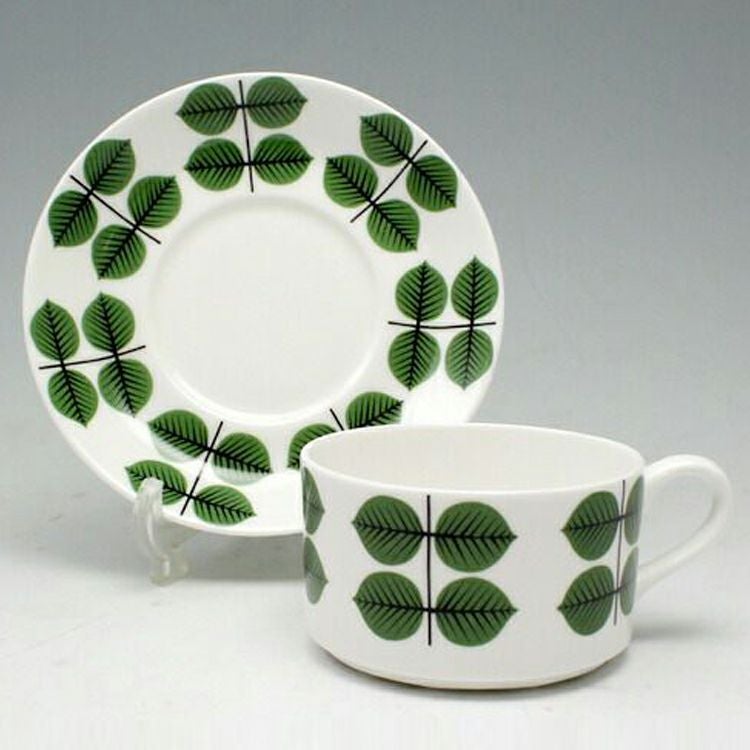 グスタフスベリ（Gustavsberg） ベルソ/Bersa コーヒーカップ＆ソーサー + プレート 22cm 【復刻版】