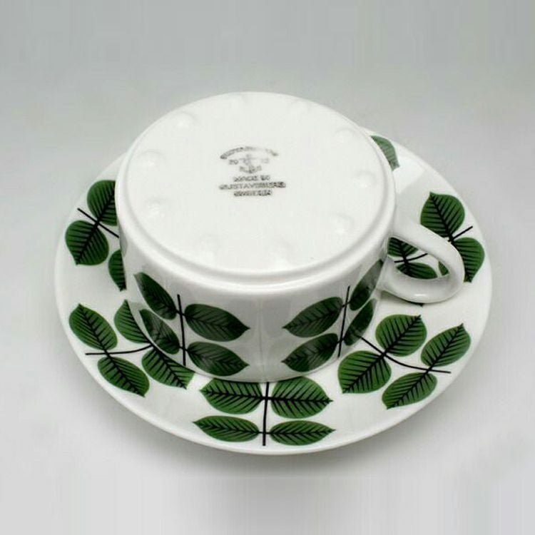 グスタフスベリ（Gustavsberg） ベルソ/Bersa コーヒーカップ＆ソーサー + プレート 22cm 【復刻版】