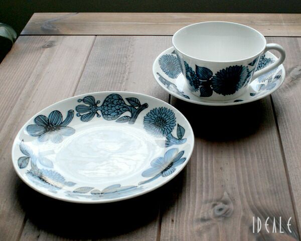 グスタフスベリ（Gustavsberg） ブルーアスター/Blue Aster ３ピースセット 【復刻版】