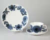 グスタフスベリ（Gustavsberg） ブルーアスター/Blue Aster コーヒーカップ＆ソーサー + プレート 18cm 【復刻版】