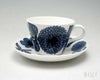 グスタフスベリ（Gustavsberg） ブルーアスター/Blue Aster コーヒーカップ＆ソーサー + プレート 18cm 【復刻版】