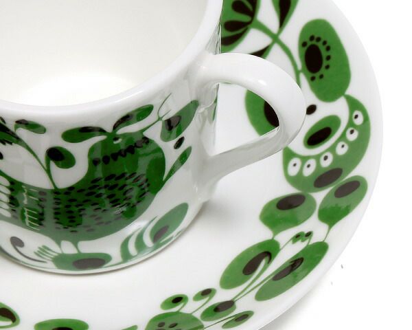 グスタフスベリ（Gustavsberg） チュールチュール/Turtur コーヒーカップ＆ソーサー + プレート 18cm 【復刻版】