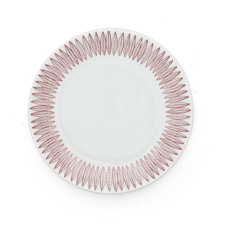 グスタフスベリ（Gustavsberg） サリックス/Salix レッド ティーカップ＆ソーサー + プレート 22cm 【復刻版】