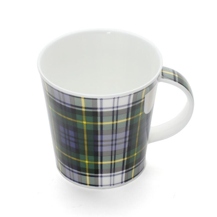 ダヌーン（Dunoon） マグカップ CAIRNGORM タータンチェック ホワイト×グリーン