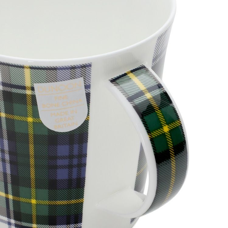 ダヌーン（Dunoon） マグカップ CAIRNGORM タータンチェック ホワイト×グリーン