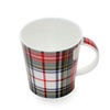 ダヌーン（Dunoon） マグカップ CAIRNGORM タータンチェック ホワイト×レッド