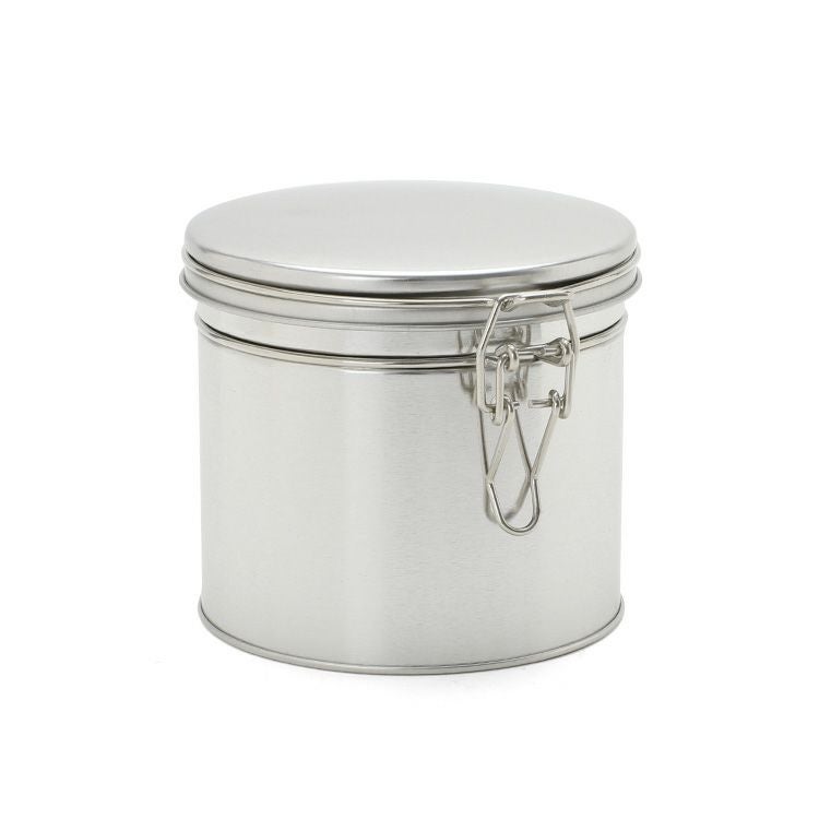 サイドバイサイド（SIDE BY SIDE） シルバー ブリキのお茶缶 3点セット