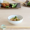 白山陶器 白磁千段 小鉢 12cm
