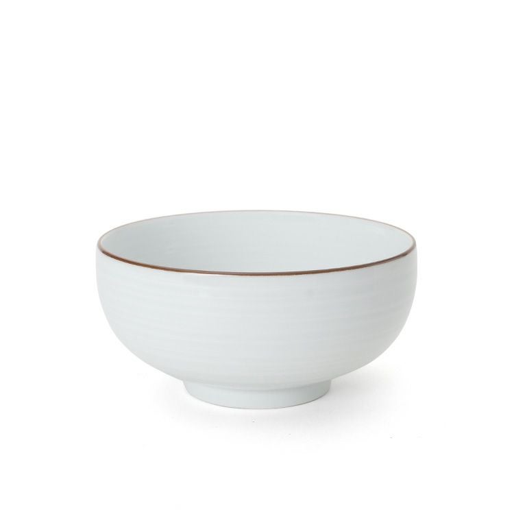 白山陶器 白磁千段 汁碗 12cm