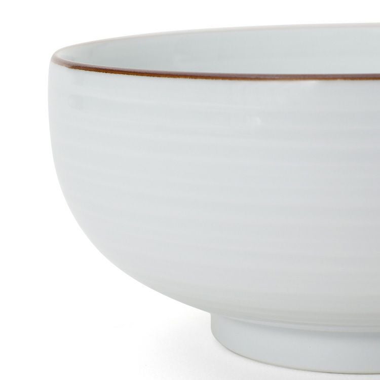 白山陶器 白磁千段 汁碗 12cm