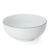 白山陶器 白磁千段 6寸浅めん丼 18.5cm
