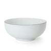 白山陶器 白磁千段 6寸浅めん丼 18.5cm