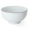 白山陶器 白磁千段 6寸深めん丼 18.5cm