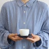 白山陶器 エスライン 湯のみ猪口＆陶茶托（ソーサー) セット S-line