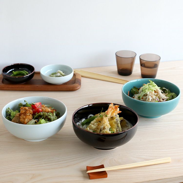 新品　陶器　陶芸作家　角底丼鉢6個 584 白山陶器 6寸浅めん丼 18.5cm | soluno