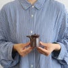 白山陶器 G型しょうゆさし 鉄砂 小サイズ