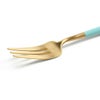クチポール（Cutipol） ゴア/GOA ターコイズマットゴールド ケーキフォーク