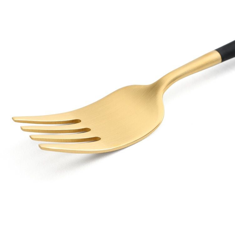 クチポール（Cutipol） ナウ/NAU ブラックマットゴールド ディナーフォーク