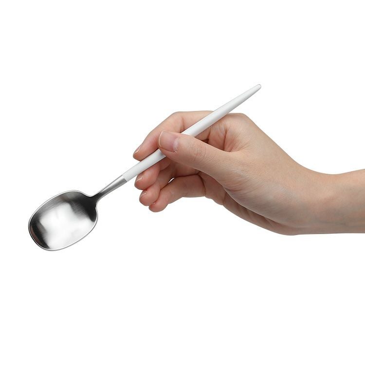 クチポール（Cutipol） ナウ/NAU ホワイト デザートスプーン