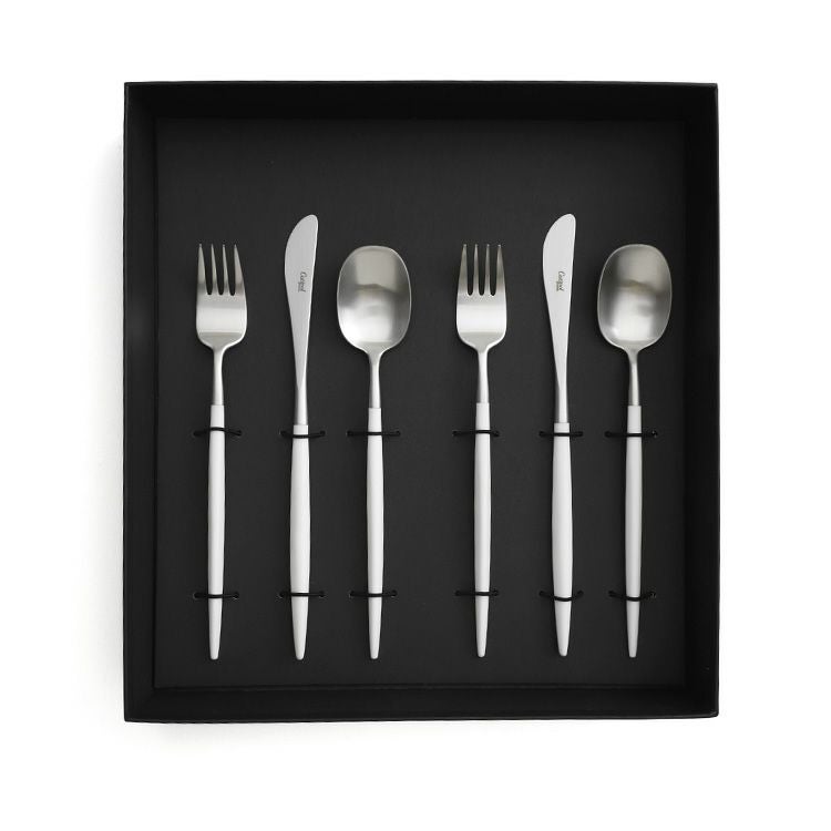 クチポール（Cutipol） ナウ/NAU ホワイト デザート6点セット 化粧箱付