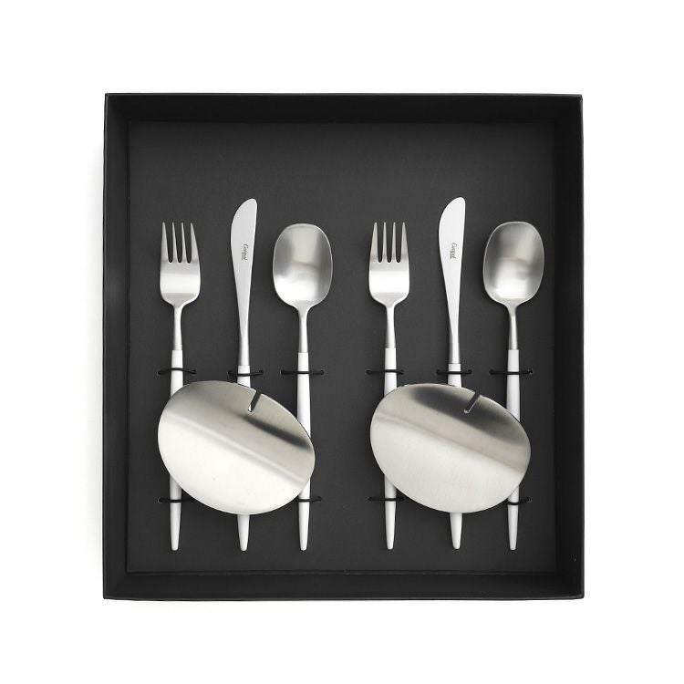 クチポール（Cutipol） ナウ/NAU ホワイト デザート8点セット 化粧箱付