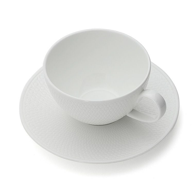 ウェッジウッド（WEDGWOOD） ジオ/Gio ホワイト ティーカップ＆ソーサー 340mｌ