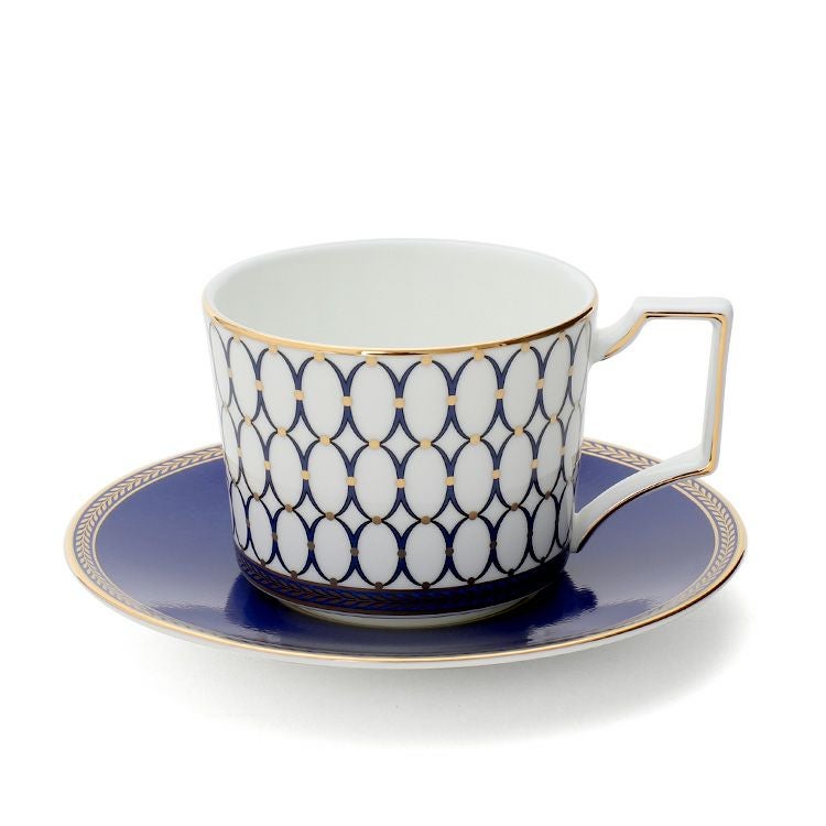 ウェッジウッド（WEDGWOOD） ルネッサンス ゴールド ブルー ティーカップ＆ソーサー 250mｌ