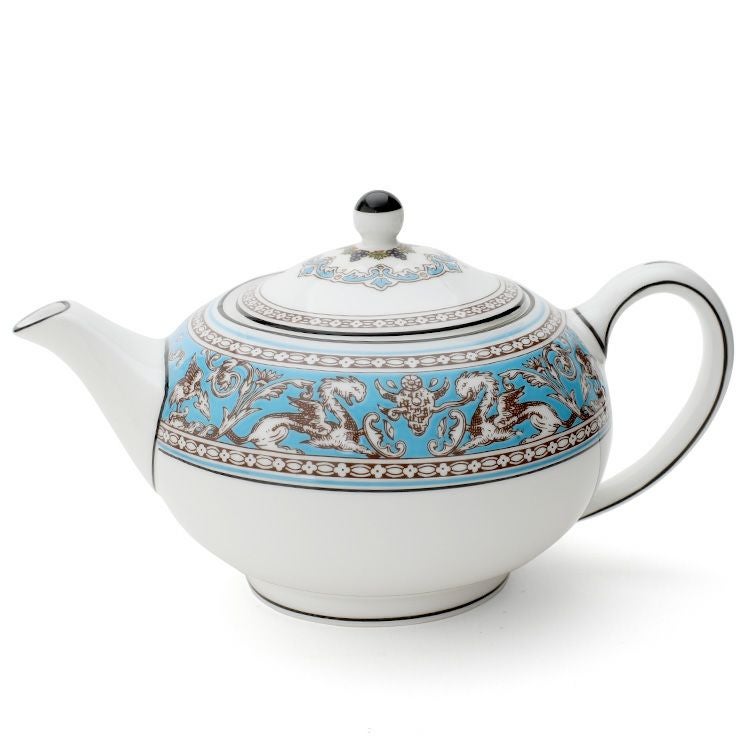 ウェッジウッド（WEDGWOOD） フロレンティーンターコイズ/Florentine Turquoise ティーポット+ シュガーボックス+ クリーマー