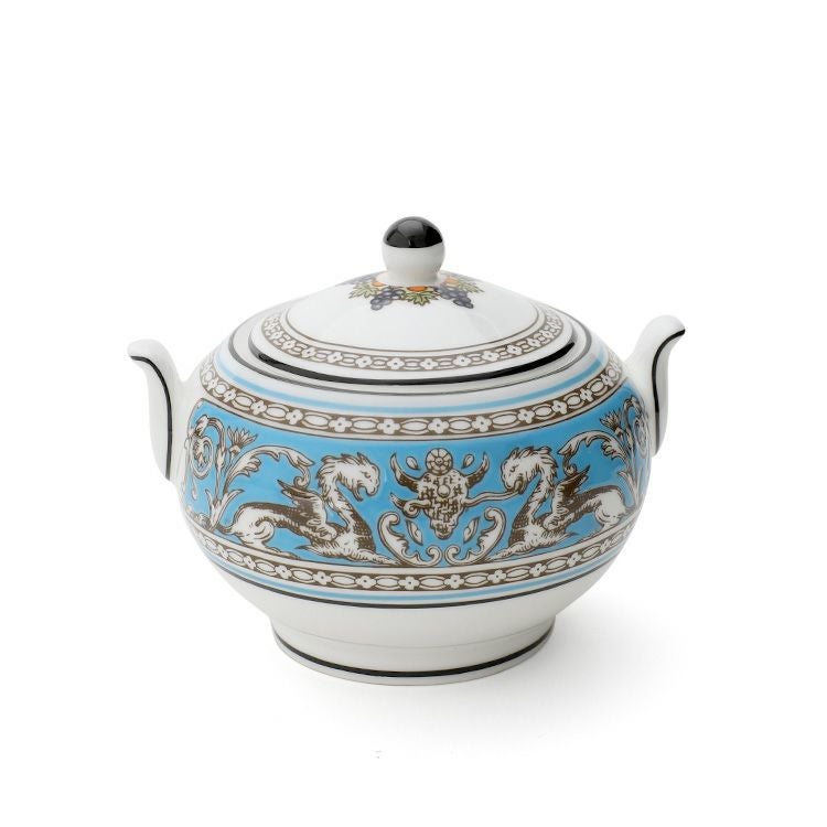 ウェッジウッド（WEDGWOOD） フロレンティーンターコイズ/Florentine Turquoise ティーポット+ シュガーボックス+ クリーマー