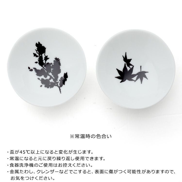 丸モ高木陶器 ホワイト 温感 平盃 ペア