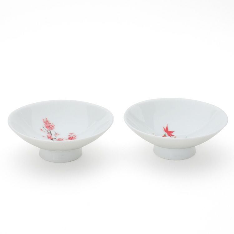 丸モ高木陶器 ホワイト 温感 平盃 ペア