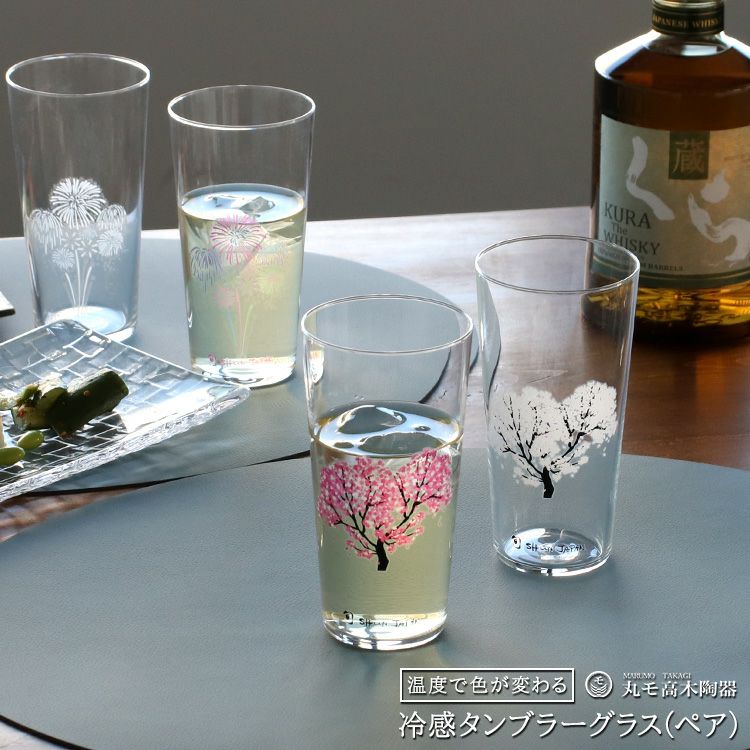 丸モ高木陶器 冷感 タンブラーグラス ペア