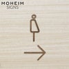モヘイム（MOHEIM） サインズ/SIGNS 天然木 ピクトグラムB
