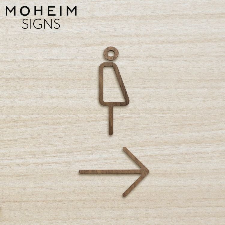 モヘイム（MOHEIM） サインズ/SIGNS 天然木 ピクトグラムB