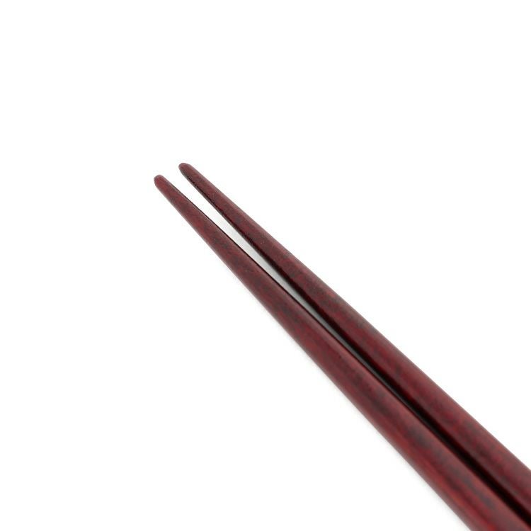 我戸幹男商店 凛 赤拭漆/黒拭漆 箸二膳セット（化粧箱付き）