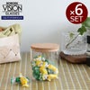 ボロシル（BOROSIL） ヴィジョングラス/VISION GLASS コルクリド（蓋）付 LW×6個セット