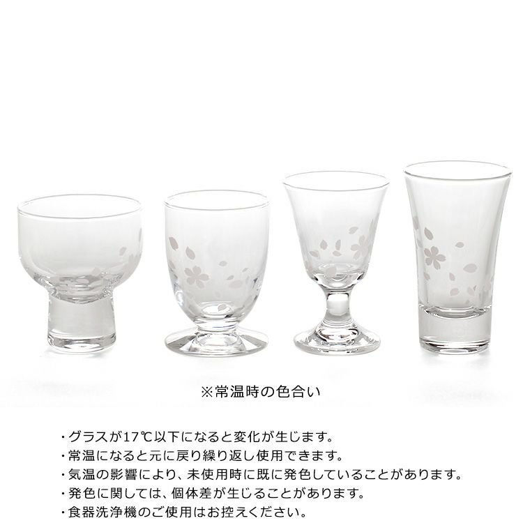 丸モ高木陶器 冷感桜 酒器 グラスセット