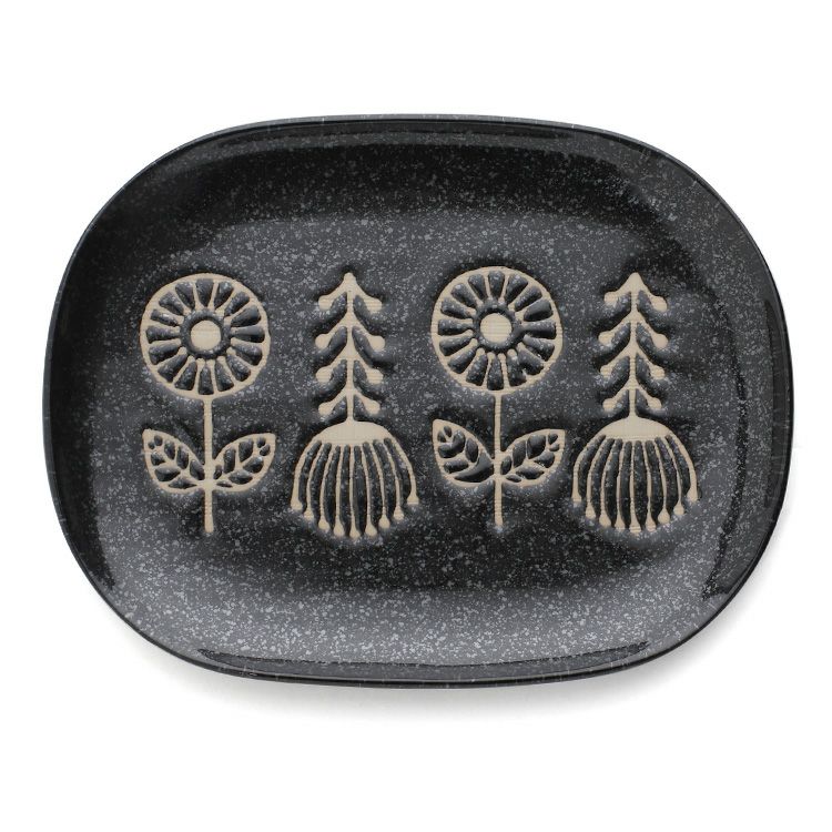 カネサン1893（KANESAN1893） ハナトハ ナデ角大皿