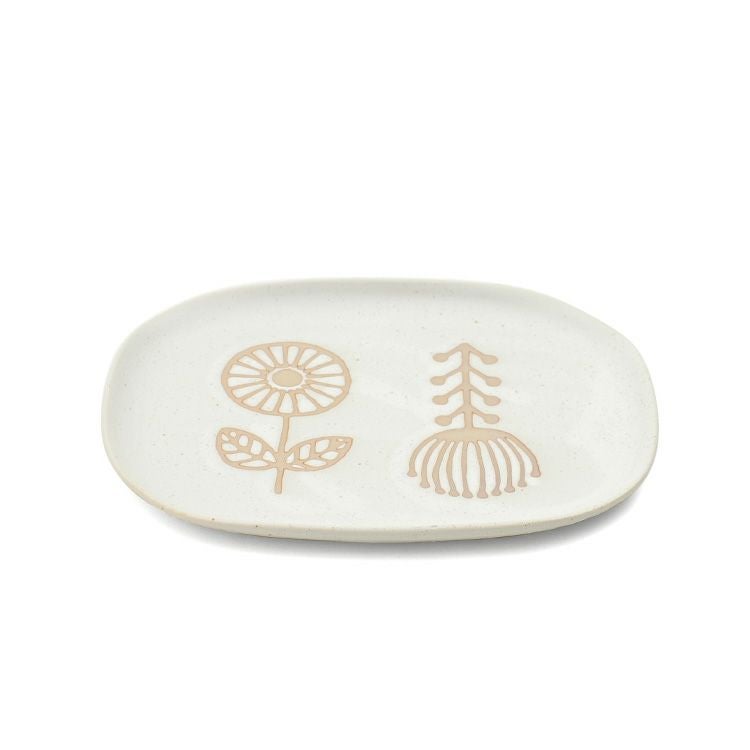 カネサン1893（KANESAN1893） ハナトハ ナデ角中皿