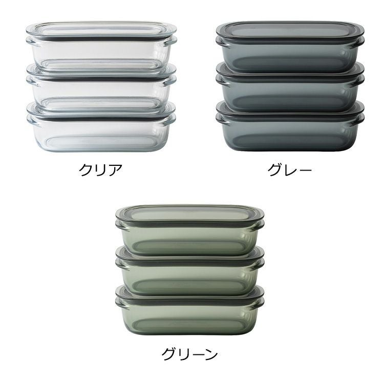 ライクイット（like-it） 調理ができる保存容器 M（3個組）