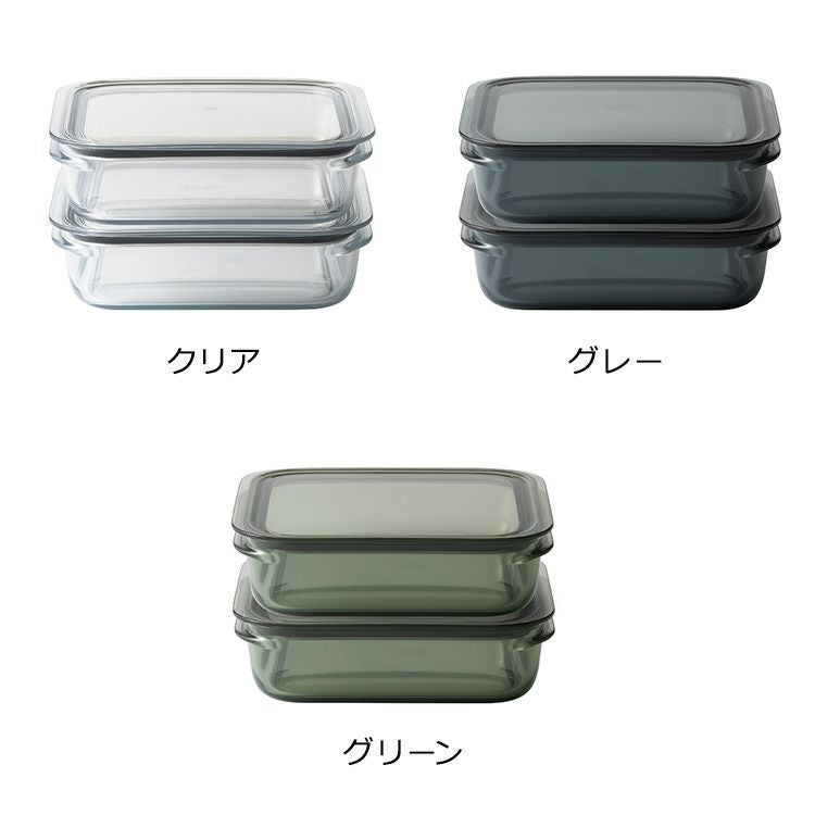 ライクイット（like-it） 調理ができる保存容器 L（2個組）