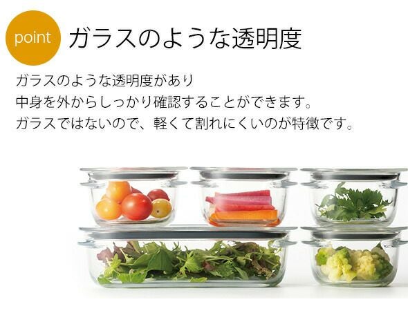 ライクイット（like-it） 調理ができる保存容器 L（2個組）