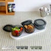 ライクイット（like-it） 調理ができる保存容器 S（3個組）＆トレーM