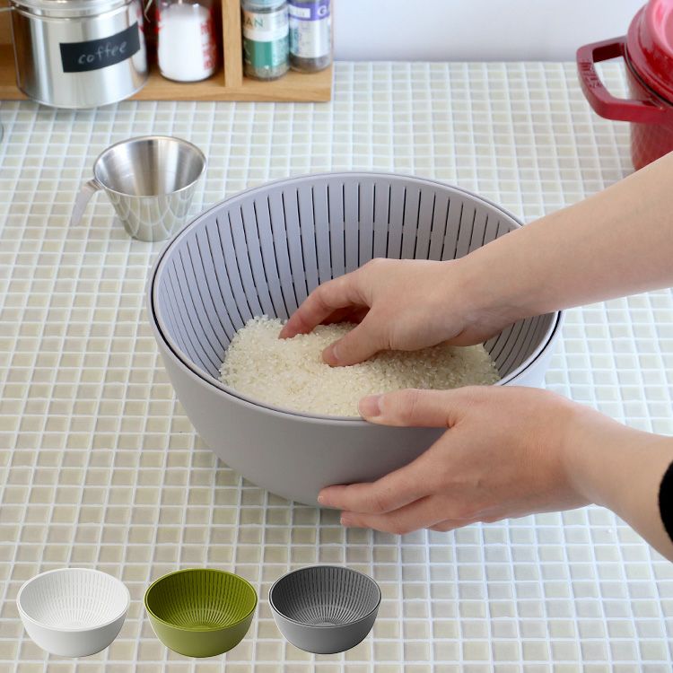 ライクイット（like-it） 米とぎにも使えるザルとボウル