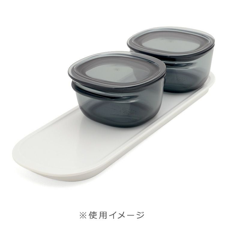 ライクイット（like-it） 調理ができる保存容器 ホワイト トレーM