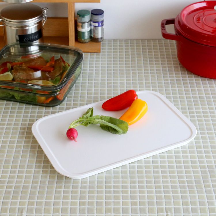 ライクイット（like-it） 調理ができる保存容器 ホワイト トレーL