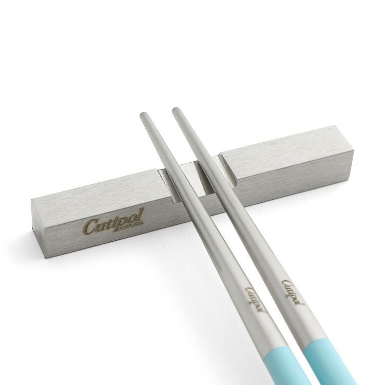 クチポール（Cutipol） クーベ/KUBE ターコイズ 箸 + 箸置きセット